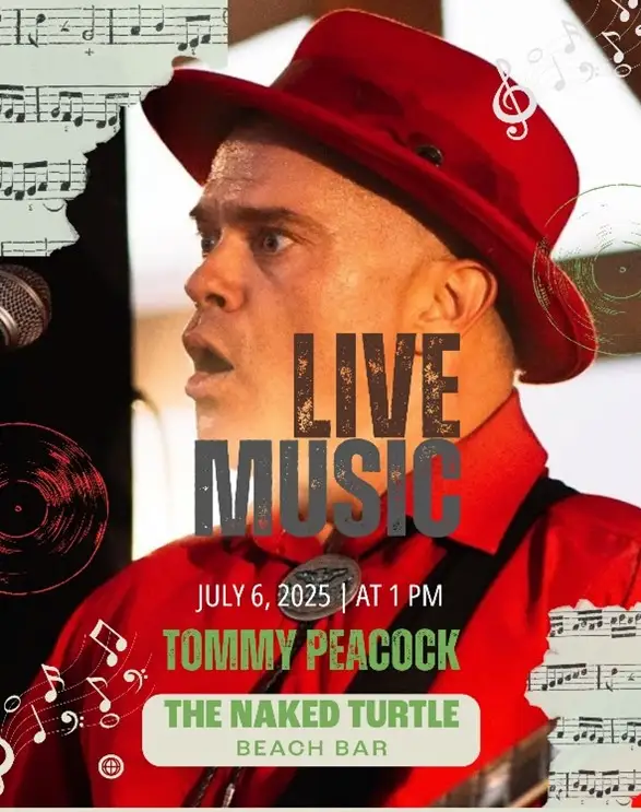 Join us at The Naked Turtle featuring Tommy Peacock