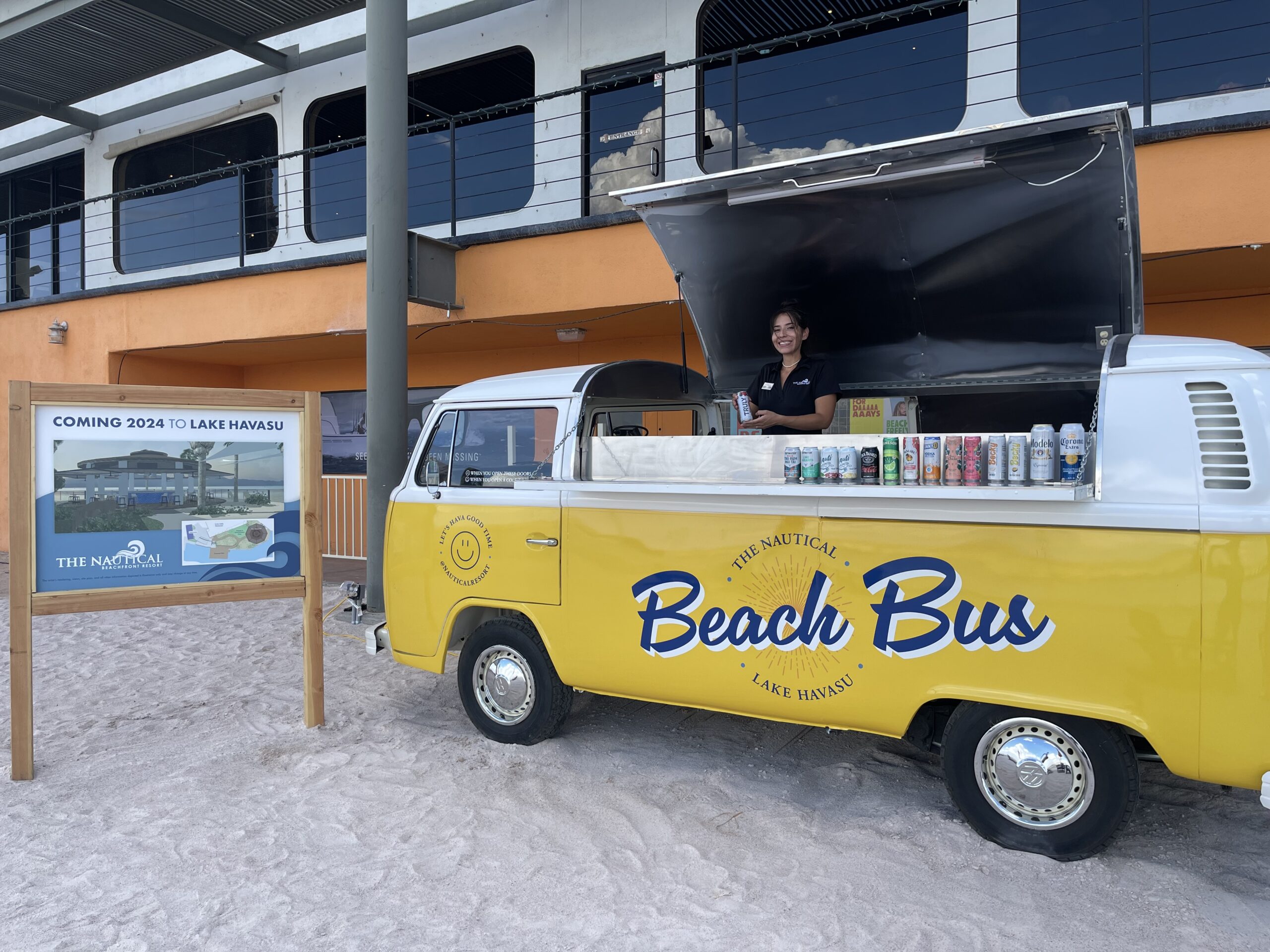 Nautical Beach Bus Mobile Bar