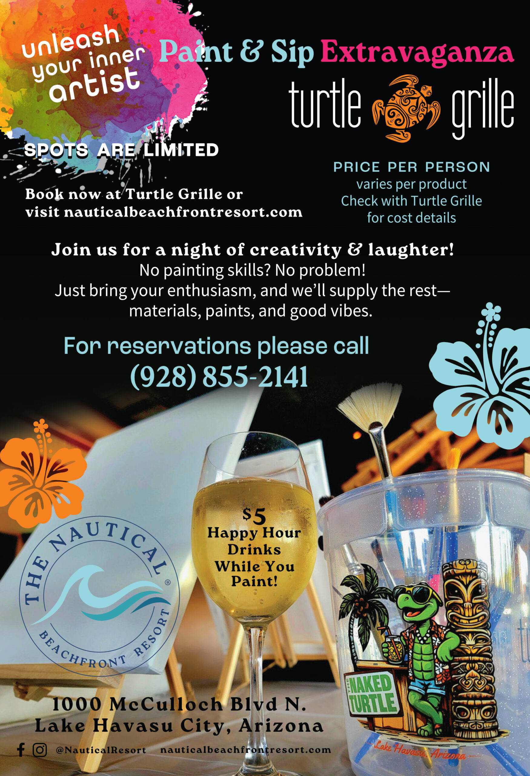 Paint & Sip at the Nautical Beachfront Resort