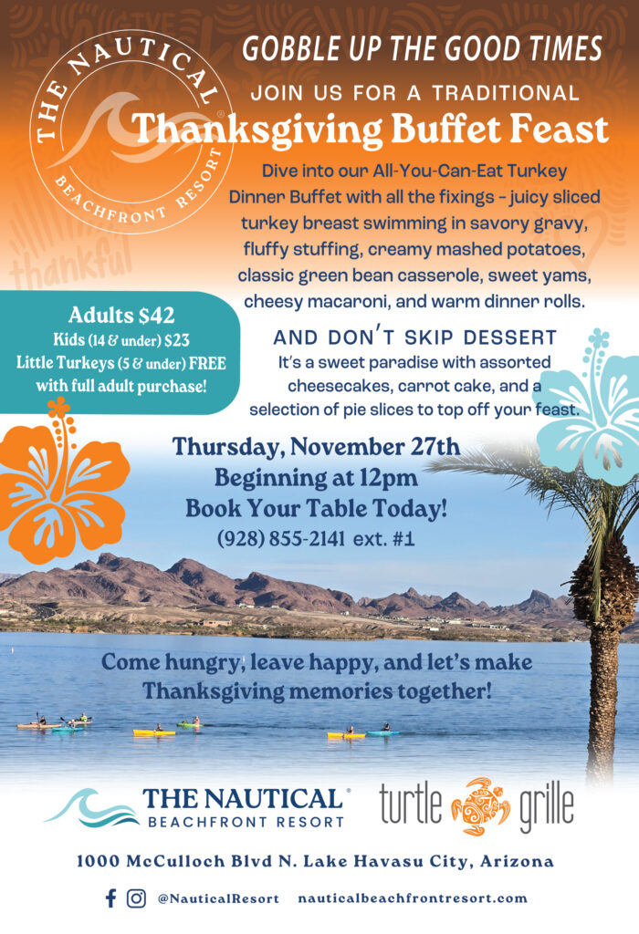 Nautical Beachfront Resort Thanksgiving 2025