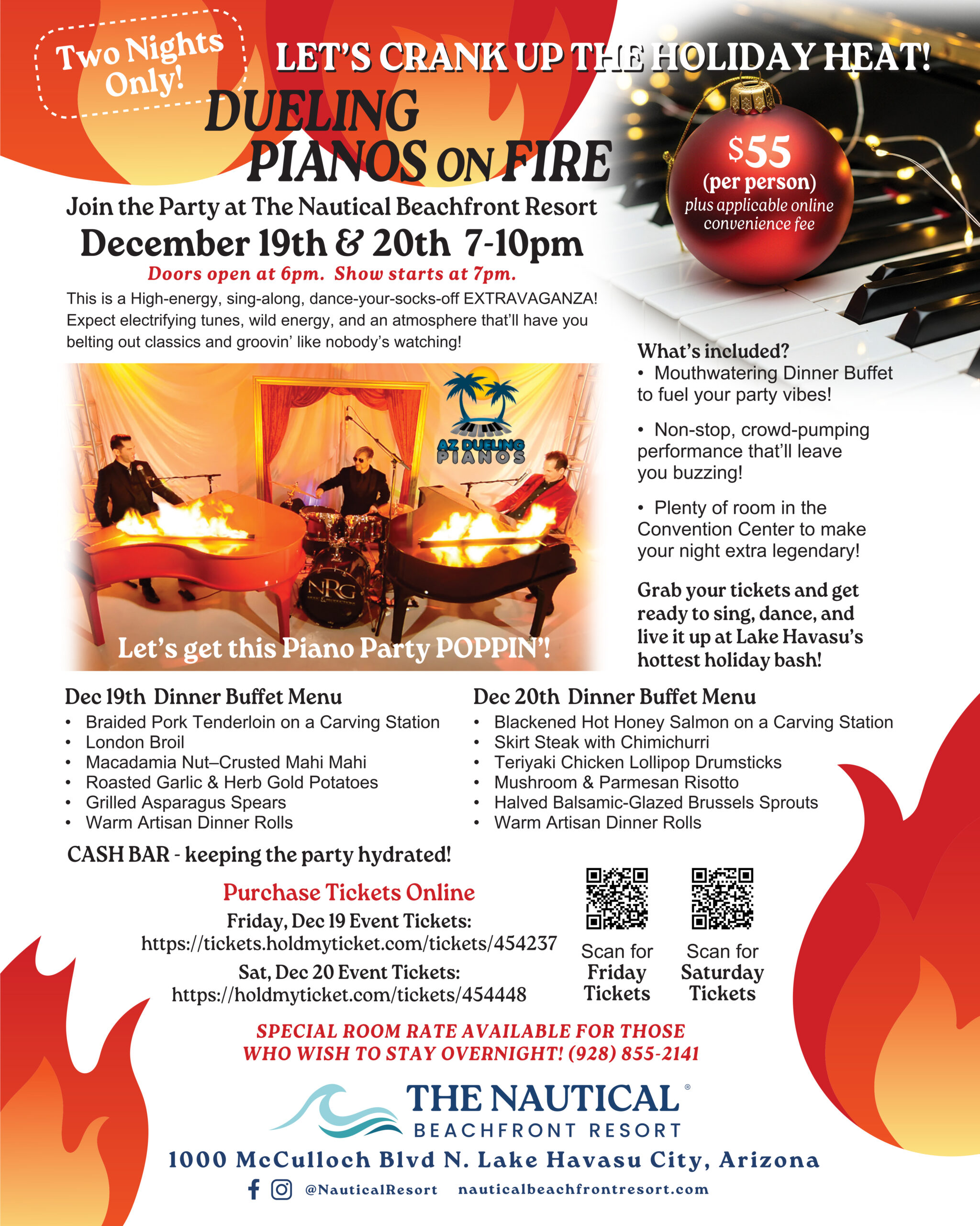 Nautical Beachfront Resort Dueling Pianos