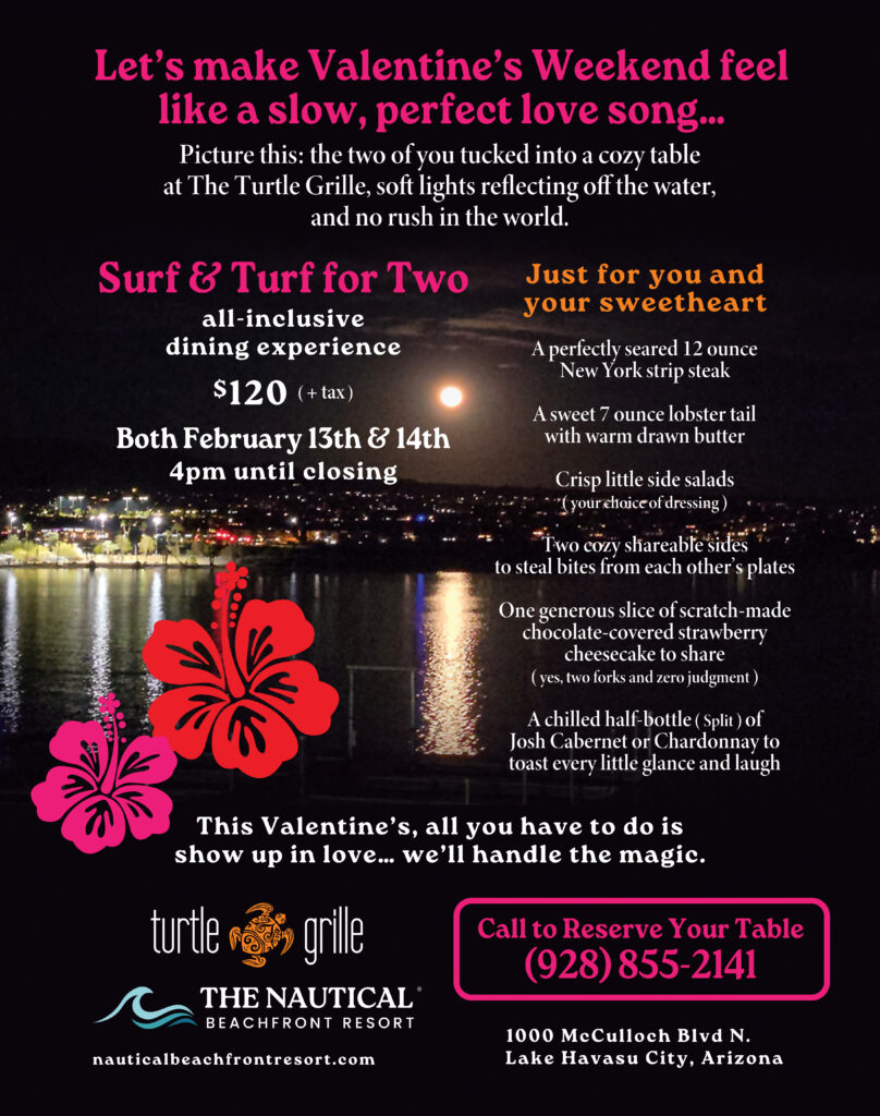 Nautical Beachfront Resort Valentine's Day Dinner