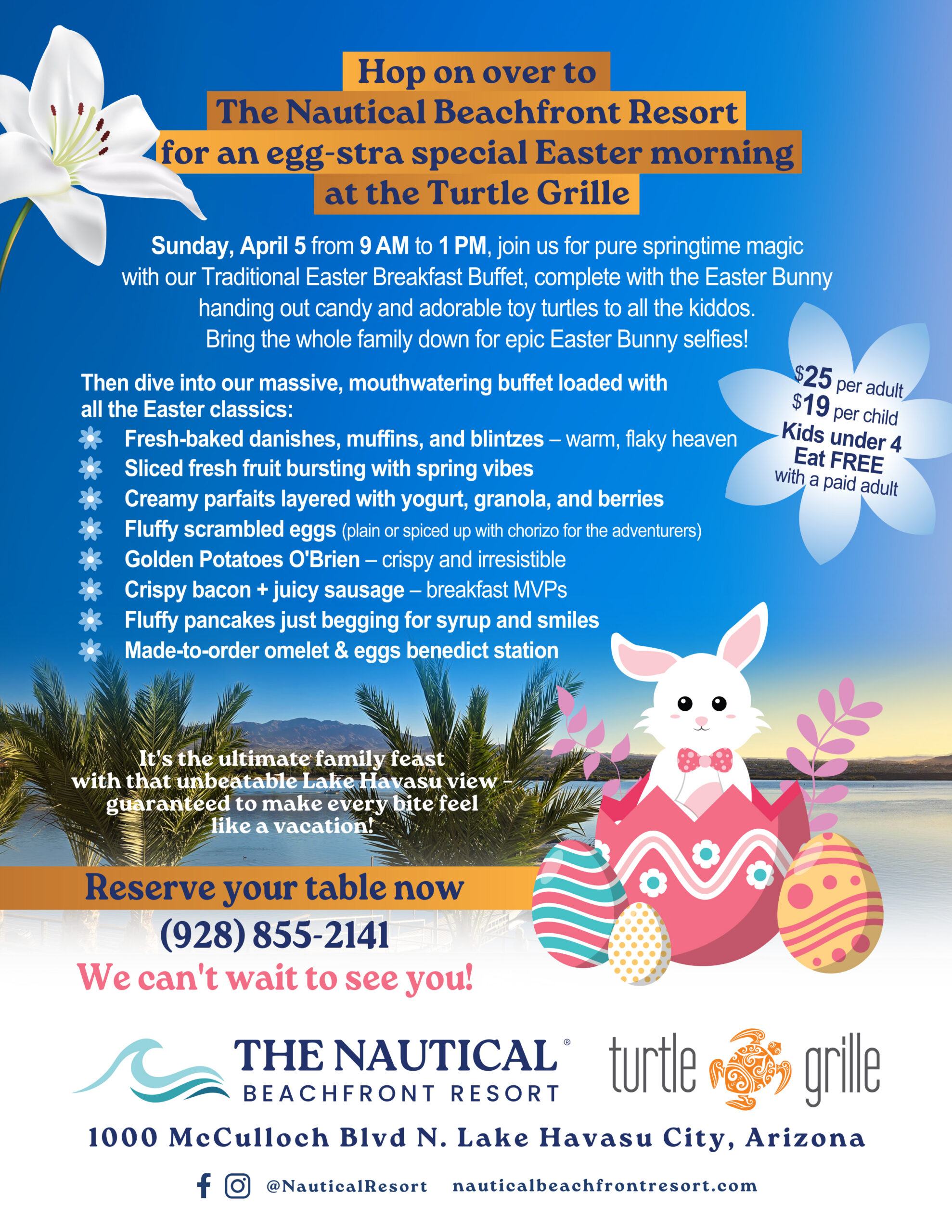 Easter Breakfast at The Nautical Beachfront Resort