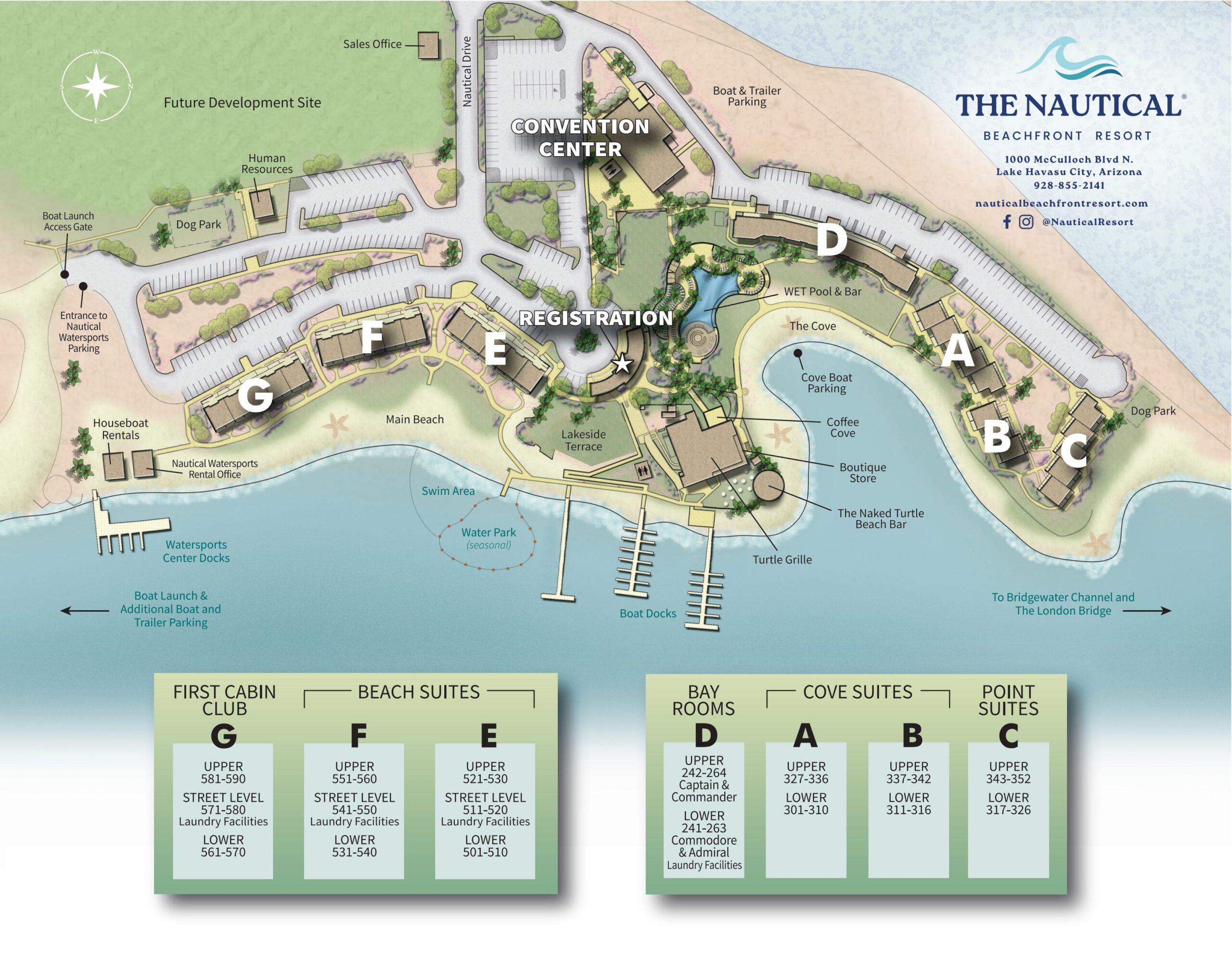 Map of the resort