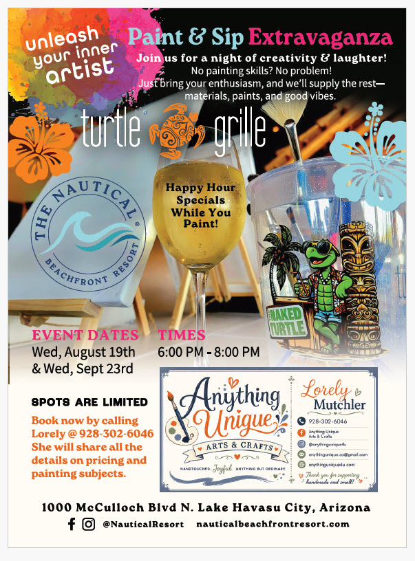Enjoy Paint & Sip at The Turtle Grille